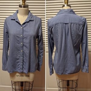Lands End Canvas Blue Oxford Button down 6 / Small